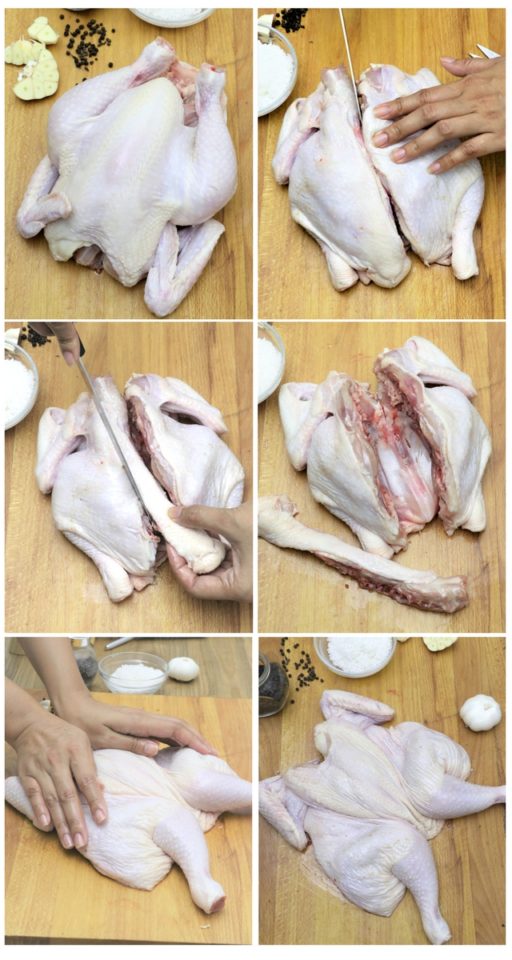 Learn how to easily butterfly whole chicken. | www.foxyfolksy.com